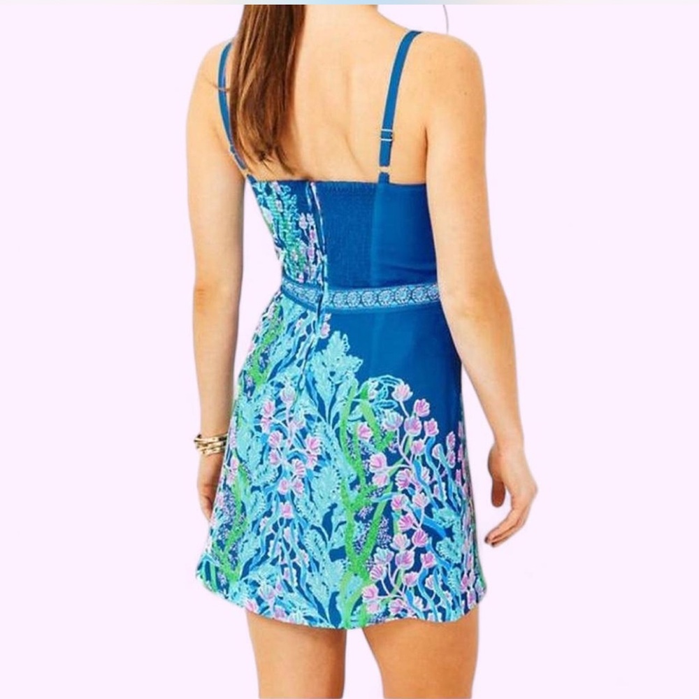 RARE Lilly Pulitzer Nettie Skirted Romper - Seacret Escape - Size 14 - Picture 4 of 9